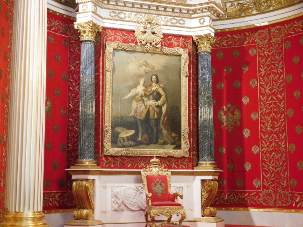 冬宮裡的俄羅斯皇室寶座